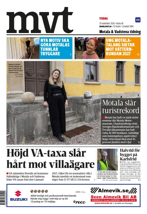 Motala Vadstena Tidning 29.9.2026