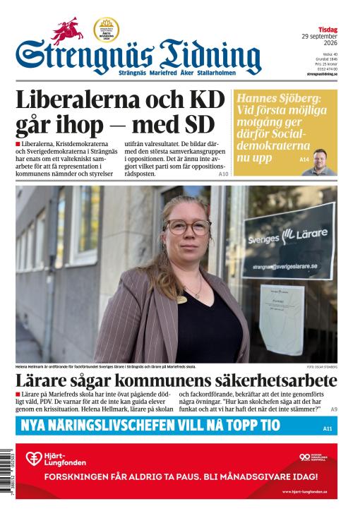 Strengnäs Tidning 29.9.2026