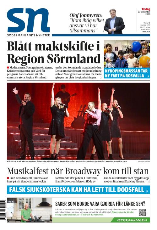 Södermanlands Nyheter 29.9.2026