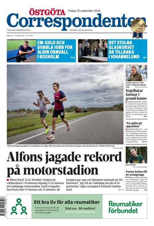 Östgöta Correspondenten 29.9.2026