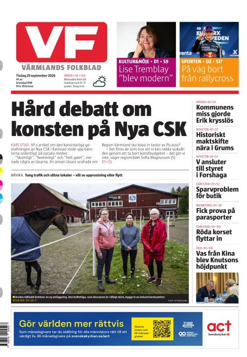 Värmlands Folkblad 29.9.2026