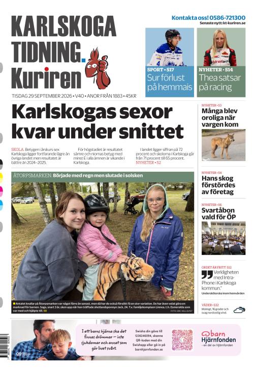 Karlskoga Tidning-Kuriren 29.9.2026