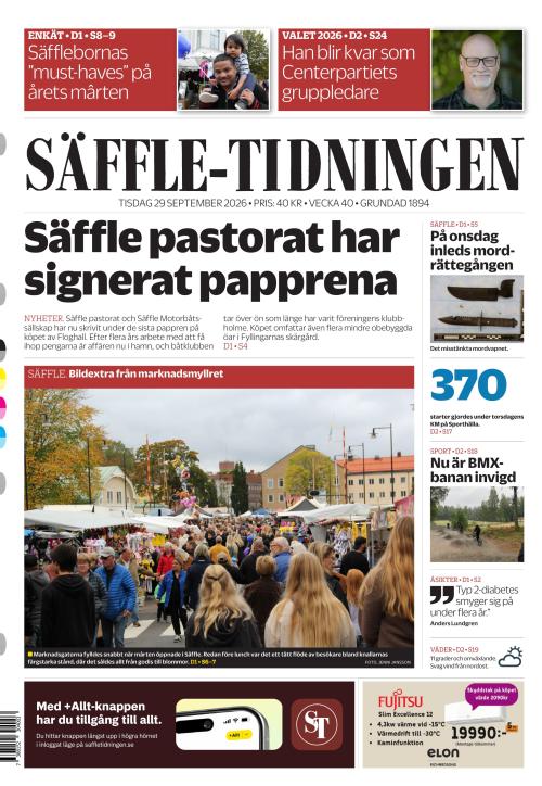 Säffle-Tidningen 29.9.2026