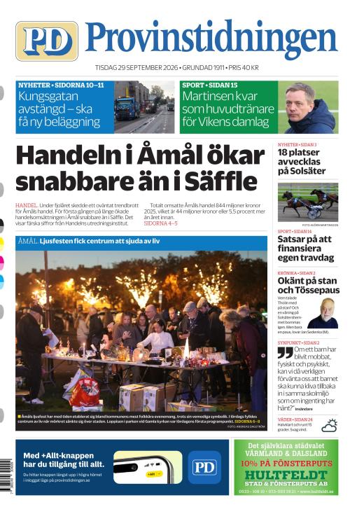 Provinstidningen Dalsland 29.9.2026