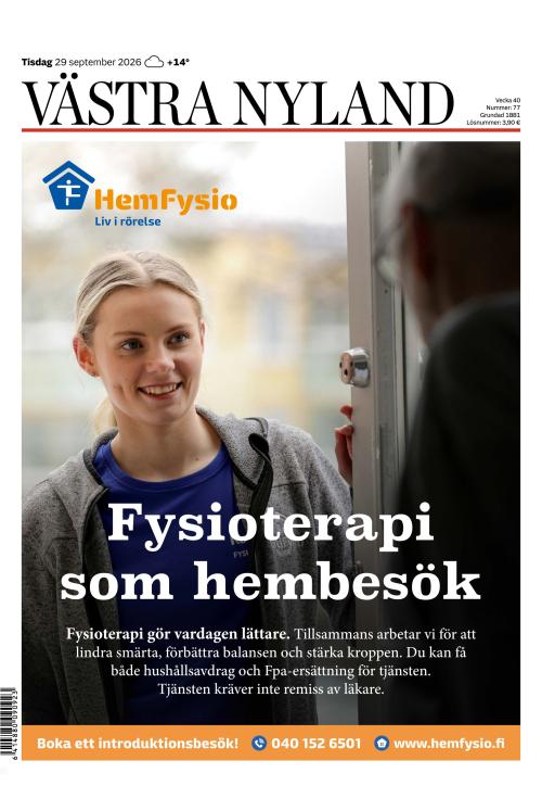 Västra Nyland 29.9.2026