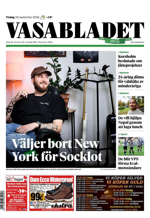 Vasabladet 29.9.2026