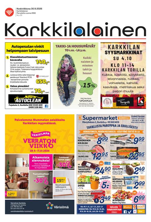Karkkilalainen 30.9.2026