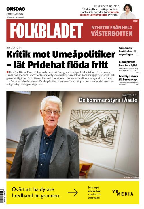 Folkbladet (Västerbotten) 30.9.2026
