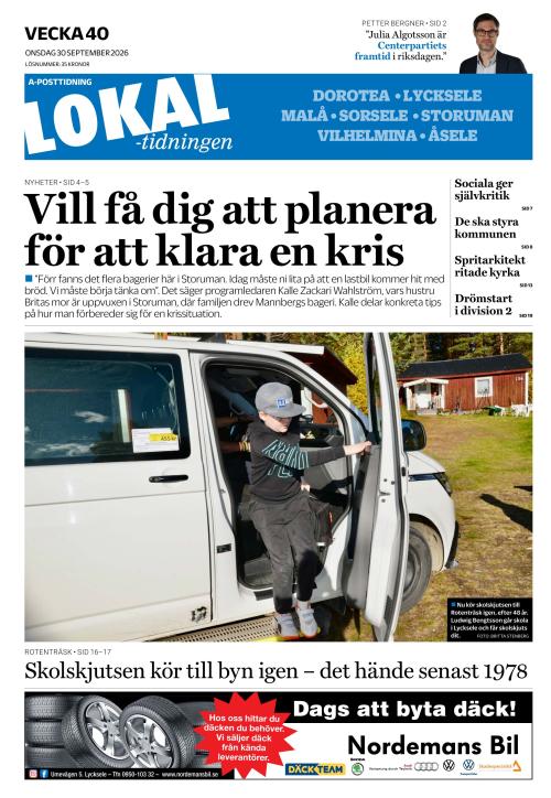 Lokaltidningen 30.9.2026