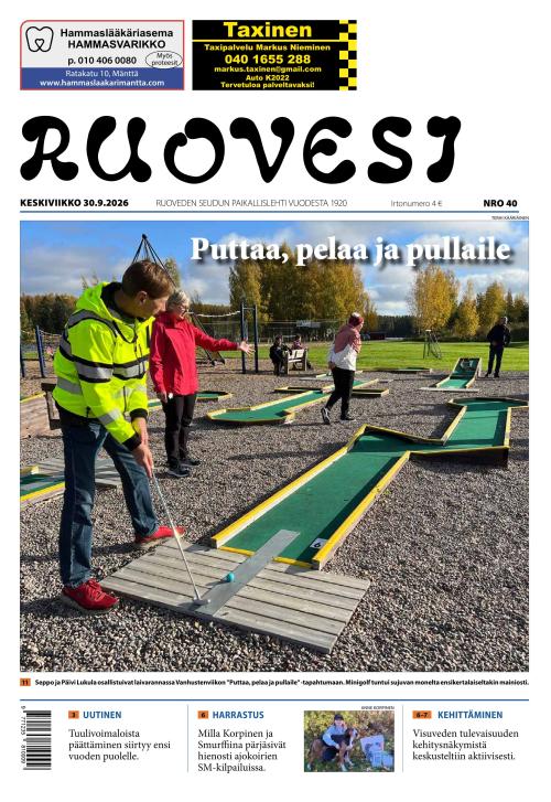 Ruovesi-lehti 30.9.2026