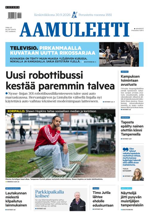 Aamulehti 30.9.2026