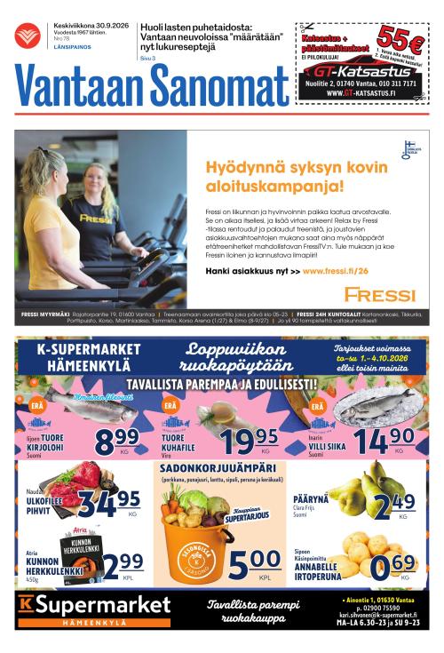 Vantaan Sanomat (Länsi) 30.9.2026