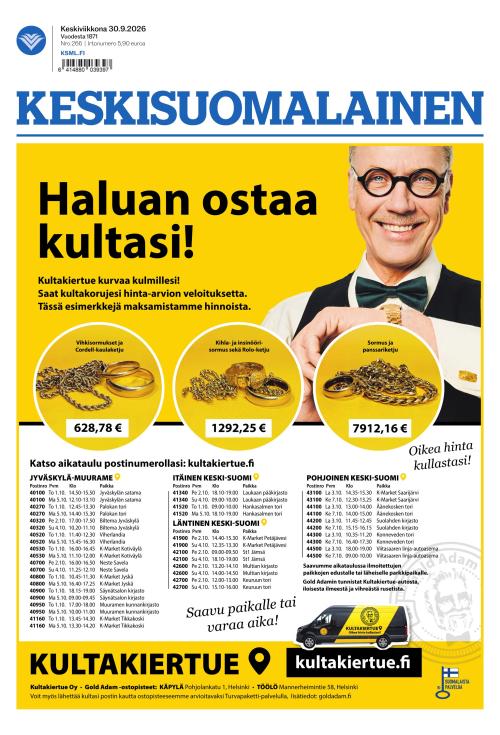 Keskisuomalainen 30.9.2026