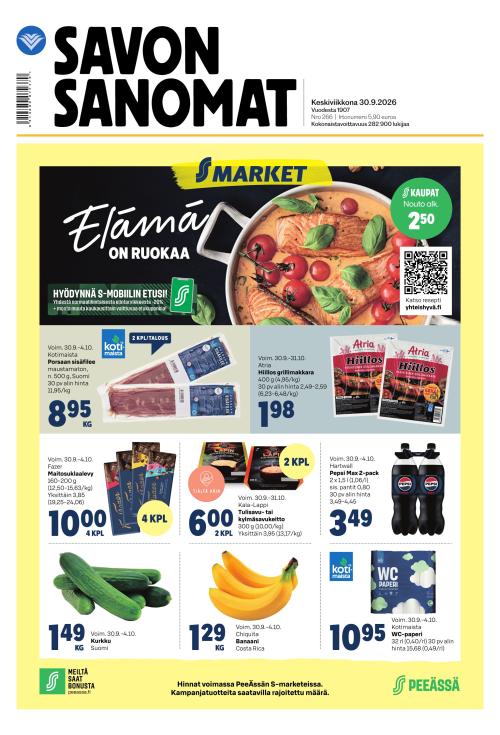 Savon Sanomat 30.9.2026