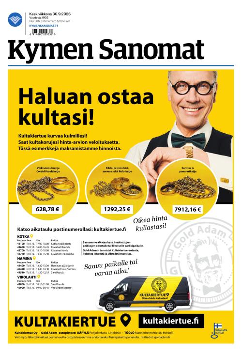 Kymen Sanomat 30.9.2026