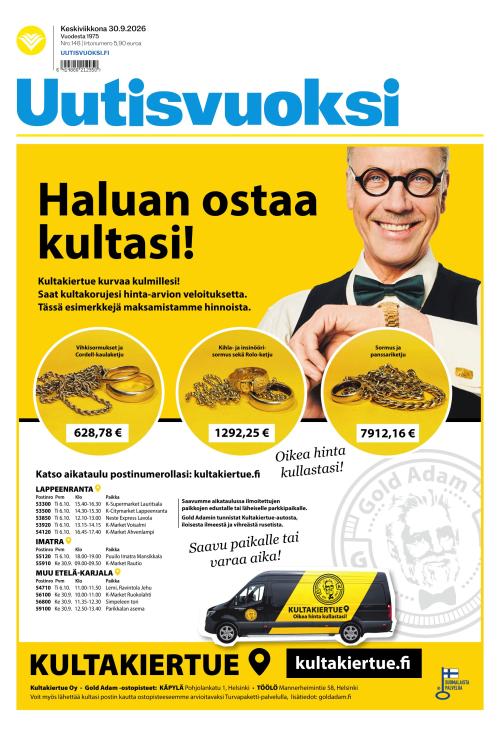 Uutisvuoksi 30.9.2026