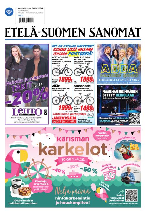 Etelä-Suomen Sanomat 30.9.2026
