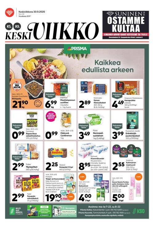 KS Keskiviikko (Kouvolan Sanomat ja Kymen Sanomat -liitteet) 30.9.2026