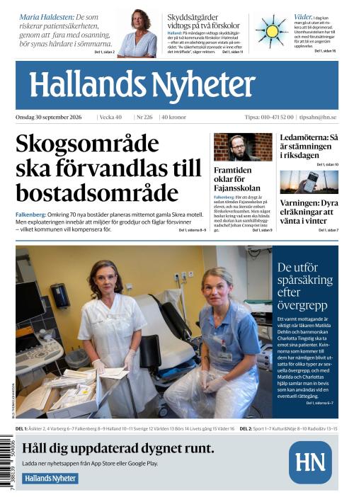Hallands Nyheter 30.9.2026