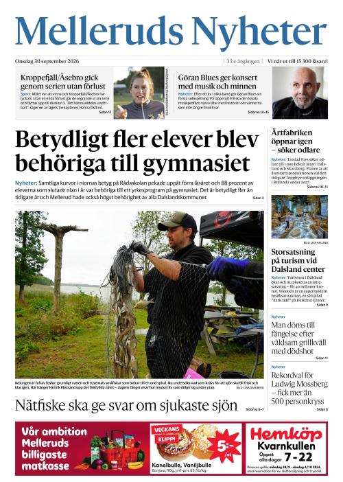Melleruds nyheter 30.9.2026