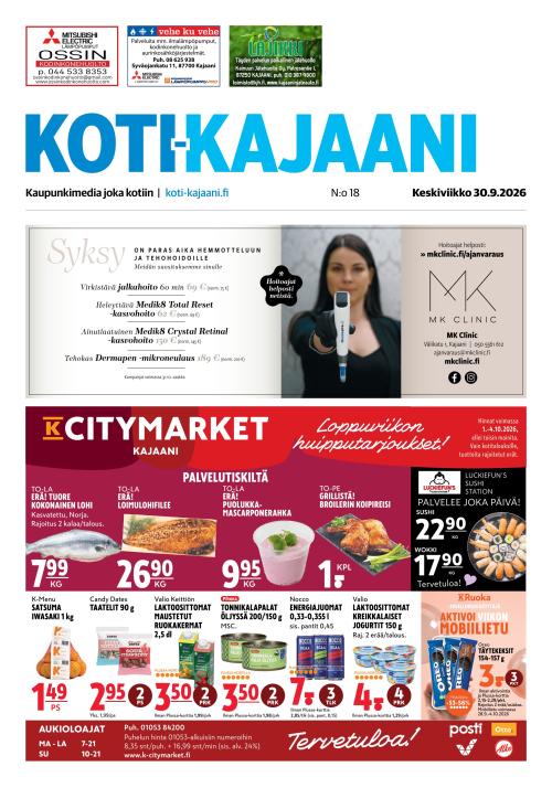 Koti-Kajaani 30.9.2026