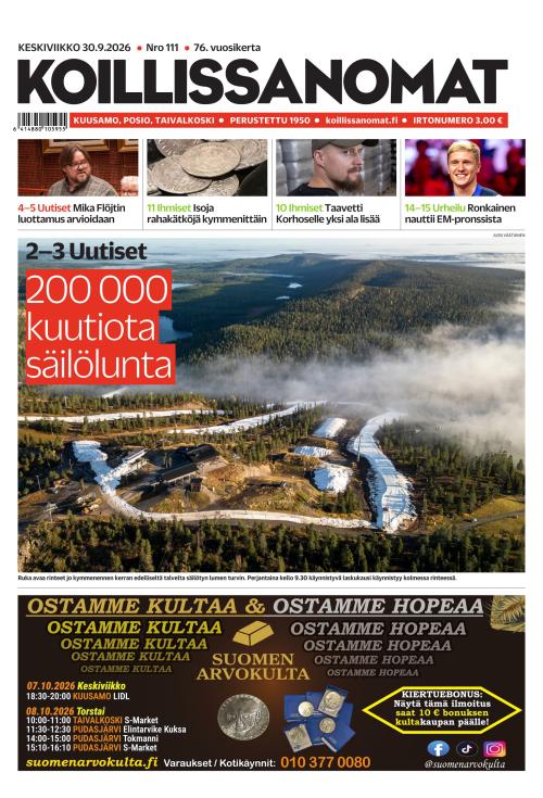 Koillissanomat 30.9.2026