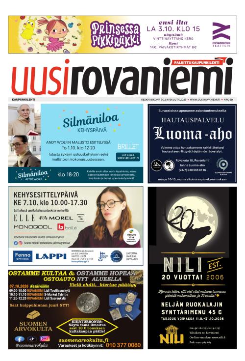 Uusi Rovaniemi 30.9.2026