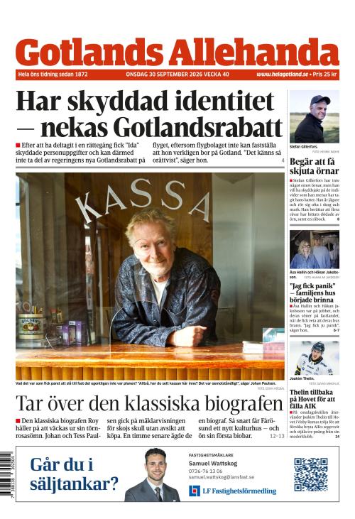 Gotlands Allehanda 30.9.2026