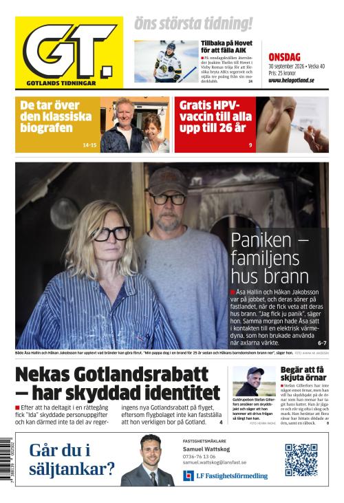 Gotlands Tidningar 30.9.2026
