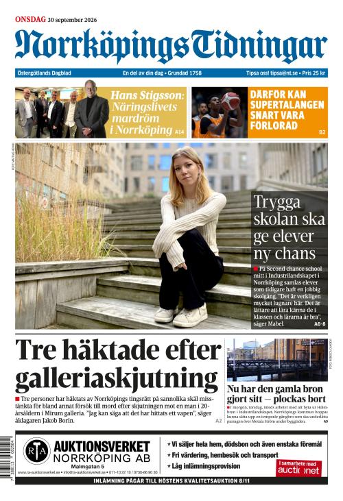 Norrköpings Tidningar 30.9.2026