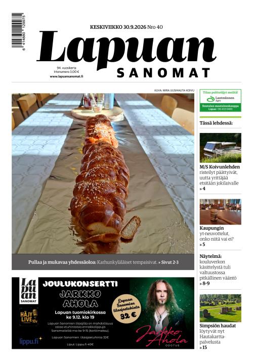 Lapuan Sanomat 30.9.2026