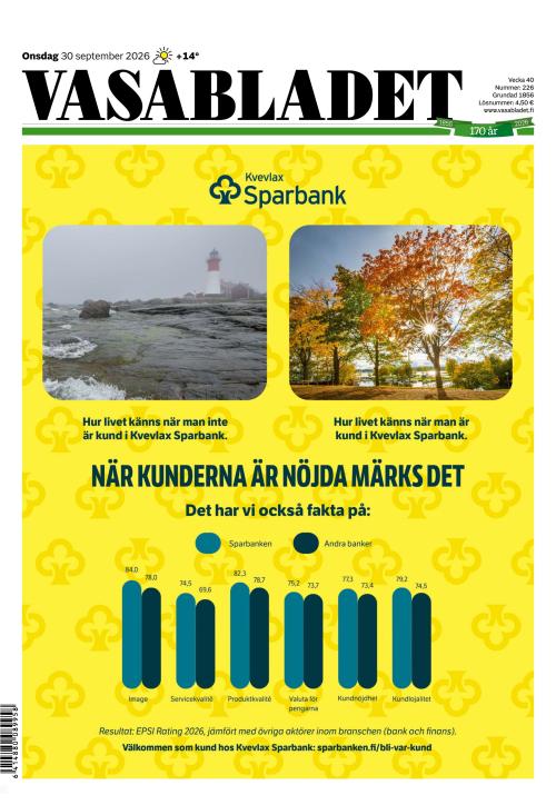 Vasabladet 30.9.2026