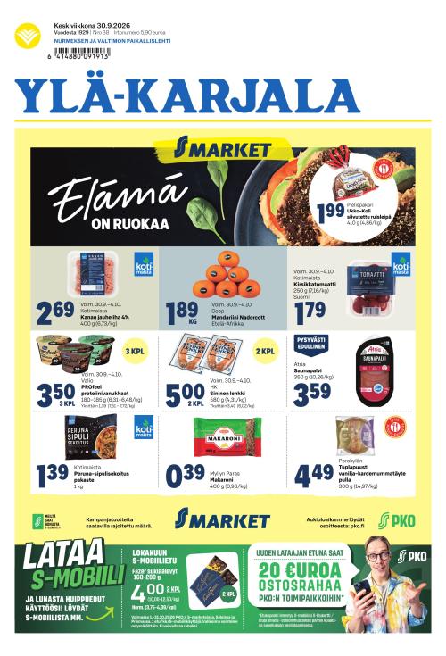 Ylä-Karjala 30.9.2026