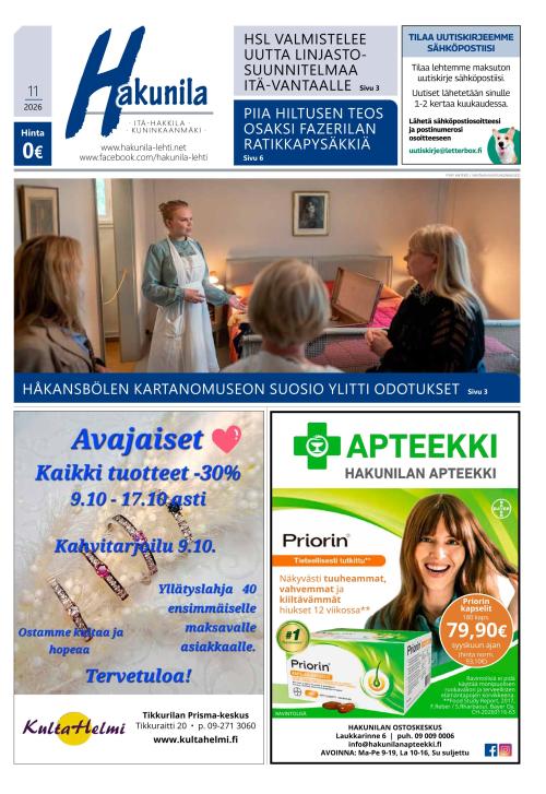 Hakunila-lehti 1.10.2026
