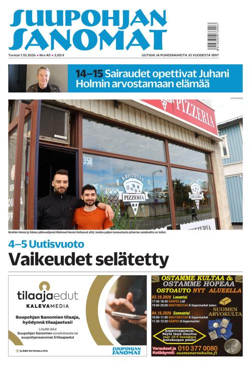 Suupohjan Sanomat 1.10.2026