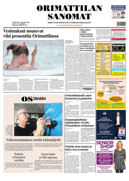 Orimattilan Sanomat 1.10.2026