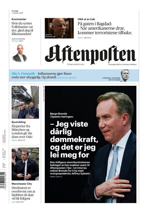 Aftenposten 1.10.2026
