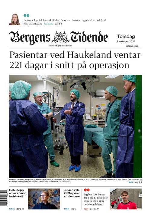 Bergens Tidende 1.10.2026