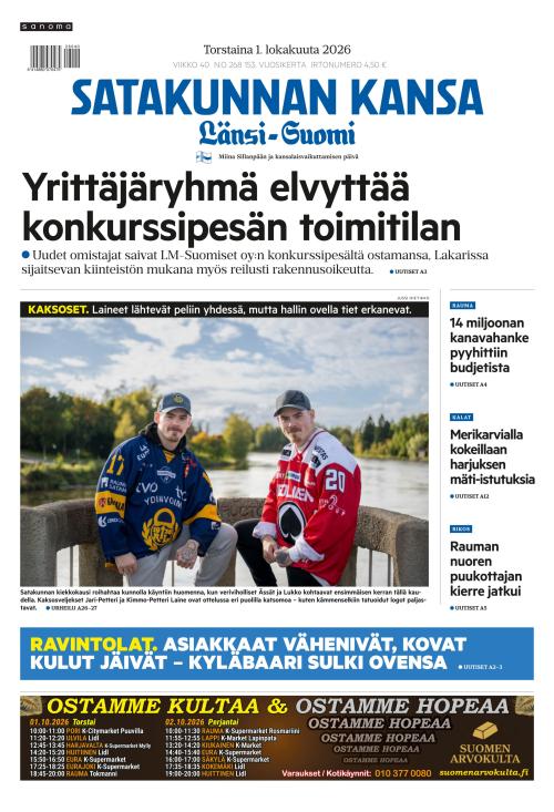 Satakunnan Kansa Länsi-Suomi 1.10.2026
