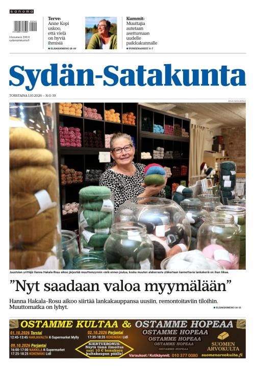 Sydän-Satakunta ja Jokilaakso 1.10.2026