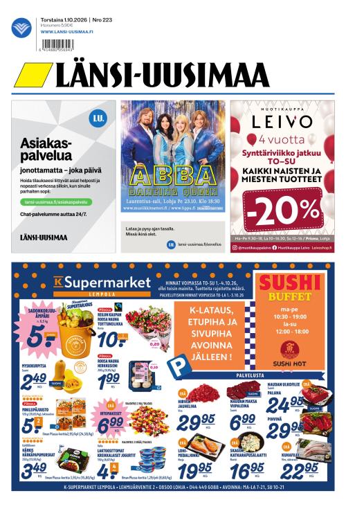Länsi-Uusimaa 1.10.2026
