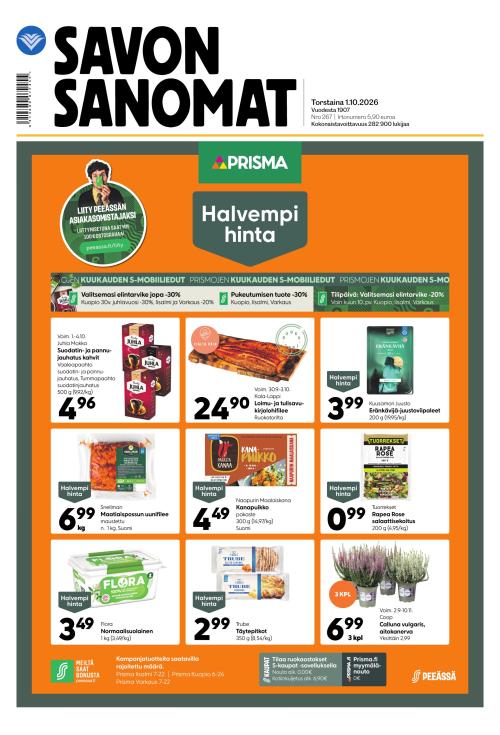 Savon Sanomat 1.10.2026