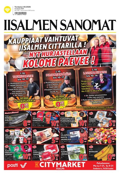 Iisalmen Sanomat 1.10.2026