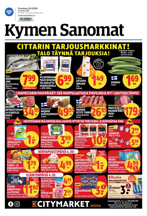 Kymen Sanomat 1.10.2026