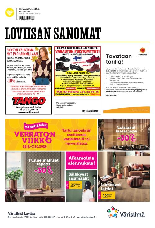 Loviisan Sanomat 1.10.2026