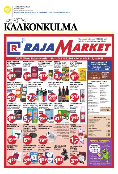 Kaakonkulma 1.10.2026