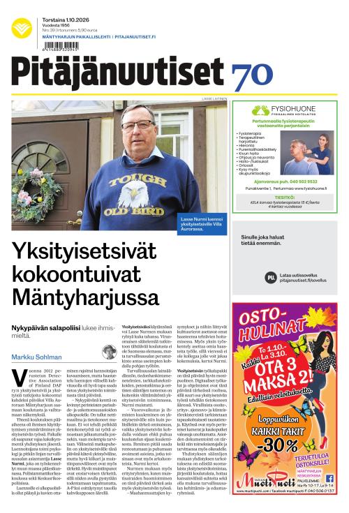 Pitäjänuutiset 1.10.2026