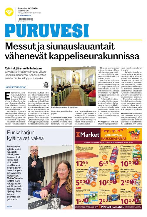 Puruvesi-lehti 1.10.2026