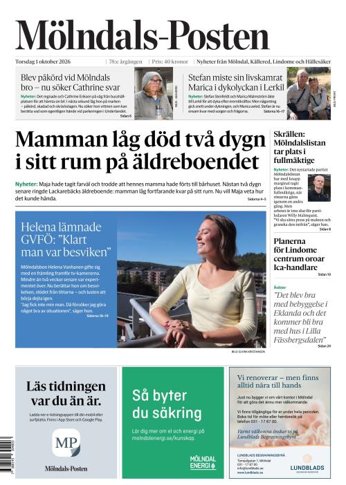 Mölndals-Posten 1.10.2026