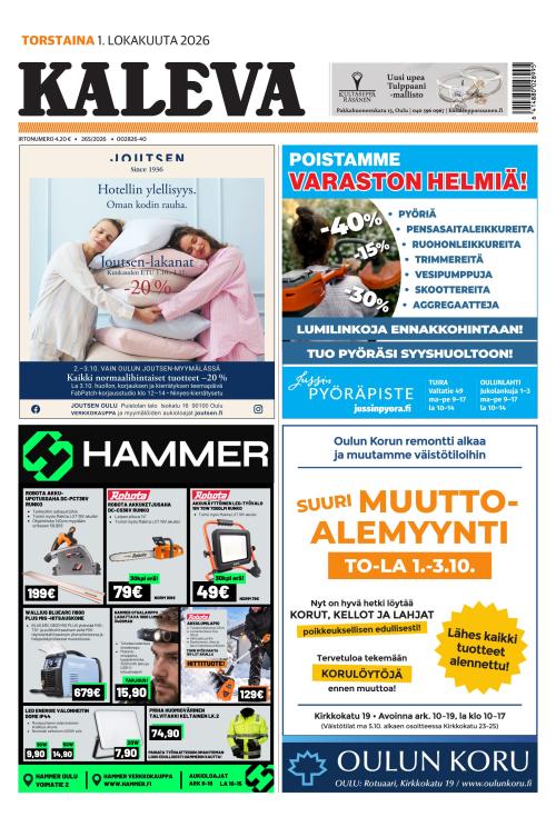 Kaleva 1.10.2026